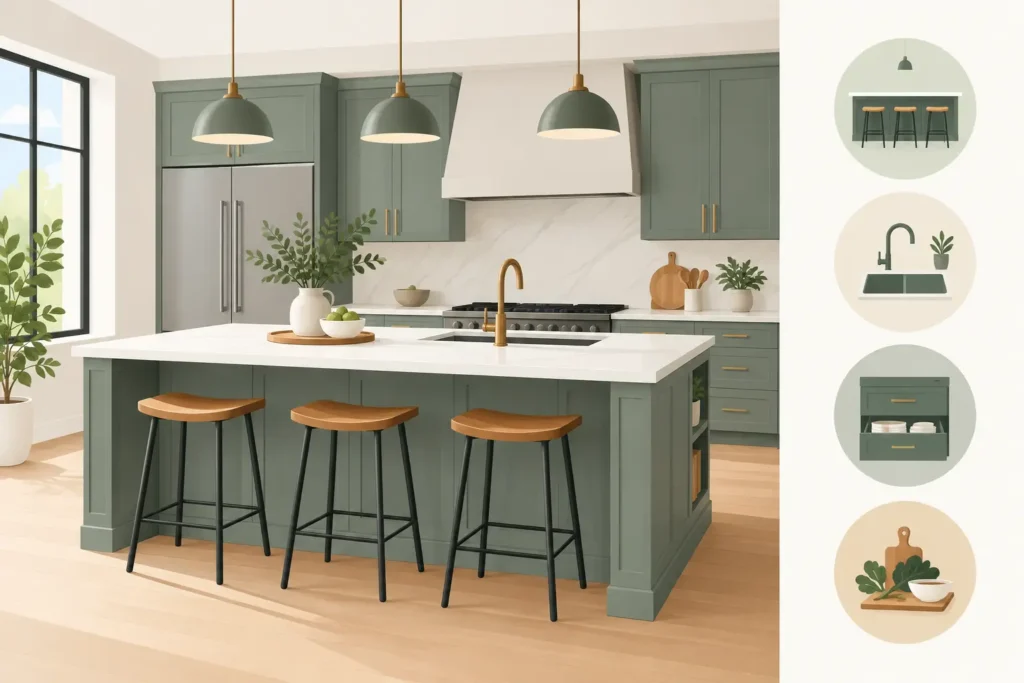 How to Plan a Kitchen Island That Works Hard